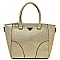 Saffiano Textured Top Handle Satchel