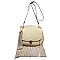 Leather Fringed Tassel Flap Large Messenger Cross