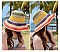 Multi Color Foldable Beach Straw Sun Hat