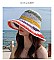 Multi Color Foldable Beach Straw Sun Hat