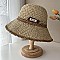 Quality 2-Tone Sun Bucket Straw Hats