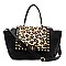 New Leopard Twist Lock Tote