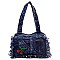 Pack of 6 Washed Denim Mini Tote