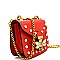 0862LP-LP Rhinestone Bee Charm Chain Shoulder Bag