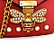 0862LP-LP Rhinestone Bee Charm Chain Shoulder Bag