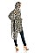 Pack of 8 Pieces Stylish Marled Graffiti Cardigan LAHN096