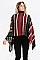 FRINGED TRIBAL PONCHO