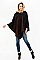 PLAID PATTERN PONCHO
