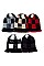 Pack of 12 (pieces) Assorted Fur Lining Plaid Beanies FM-HNHT1055