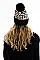 A DOZEN LEOPARD POMPOM BEANIES