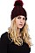 Pack of 12 (pieces) Assorted Pom Pom Crochet Beanies