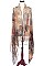 Pack of (12 Pieces) Assorted Color Trendy Leaves Print Scarves FM-JCS8002