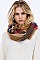 Pack of 12 Pcs Assorted Color Plaid Pattern Infinity Scarves