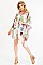 Stylish Palm Print Tassel Kimono FM-KSF213