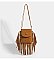 Fringed Flap Cell-Phone Holder Cross-Body