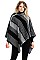 STYLISH STRIPED PONCHO