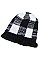 Pack of 12 (pieces) Assorted Fur Lining Plaid Beanies FM-HNHT1055