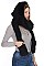 Stylish Soft Fur Hooded Scarf with Pockets FM-AT267