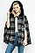 Posh Plaid Pattern Poncho