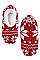 Pack of (12 Pieces) Assorted Holiday Print Slipper Shoes FM-SO397