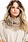 Pack of 12 Pcs Assorted Color Fringe Infinity Scarves