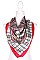 Pack of 12 (pieces) Assorted Silk Feel Square Satin Scarves FMSFS152