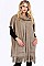 Fringe Poncho with Pockets FM-FTZWSF227