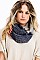 Pack of 12 Pcs Assorted Color Multi-Tone Infinity Scarves