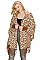LEOPARD PRINT TASSEL PONCHO