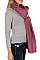 Pack of 12 pieces Stylish Fringe Scarves Shawls FM-W103