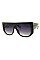 Pack of 12 Pieces Oversize Iconic Sunglasses LA113-POP8336