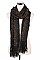Pack of (12 Pieces ) Assorted Color Stylish Fringe Scarves FM-KCF002