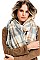 Pack of 6 Plaid Oversized Square Blanket Scarves