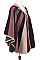Pack of 6 (pieces) Assorted Stripe Pattern Poncho FM-PC7439