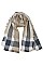 Pack of 12 pieces Elegant Plaid Woven Scarves FM-SP4492