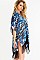 Stylish Feather Print Tassel Kimono FM-KSF209