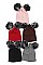 Pack of 12 (pieces) Assorted Double Pom Pom Beanies