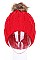 Pack of 12 (pieces) Assorted Fashionable Pompom Crochet Beanies FM-HT416