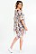 PACK OF 6 Cushy Flower Print Tassel Kimono