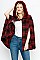 Posh Plaid Pattern Poncho
