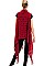 Pack of 6 pieces Fringe Knitted Longline Vest FM-WSF197