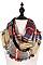 Pack of 12 Fashion Plaid Pattern Infinity Scarves