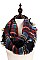 Pack of 12 Fashion Plaid Pattern Infinity Scarves
