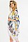 Comfy Floral Crane Print Tassel Kimono FM-KSF210