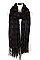 Pack of (12 Pieces ) Assorted Color Stylish Fringe Scarves FM-KCF002