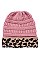 Messy Bun Leopard Ponytail Beanie FM-HT7460