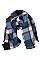 Pack of 12 pieces Stylish Plaid Woven Scarves FM-SP4494