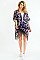 PACK OF 6 Cushy Flower Print Tassel Kimono