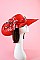 ASYMMETRICAL BRIM LOOPED RHINESTONE HAT