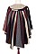 Pack of 6 (pieces) Assorted Stripe Pattern Poncho FM-PC7439